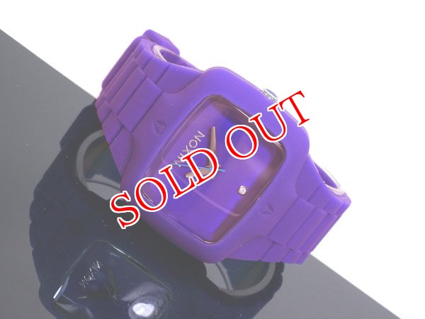 画像1: ニクソン NIXON RUBBER PLAYER メンズ 腕時計 PURPLE A139-230 (1)