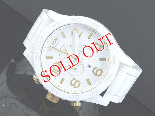 画像1: NIXON ニクソン 腕時計 51-30 CHRONO A083-1035 ALL WHITE (1)