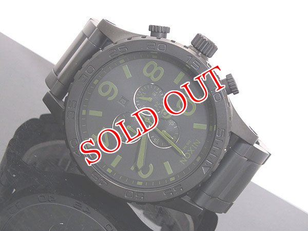 画像1: 【即納】NIXON ニクソン 腕時計 51-30 CHRONO A083-1042 MATTE BLACK SURPLUS (1)