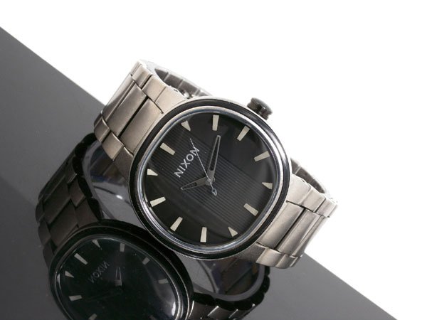 画像1: ニクソン NIXON キャピタル CAPITAL 腕時計 A090-479 ANTIQUE SILVER BLACK (1)