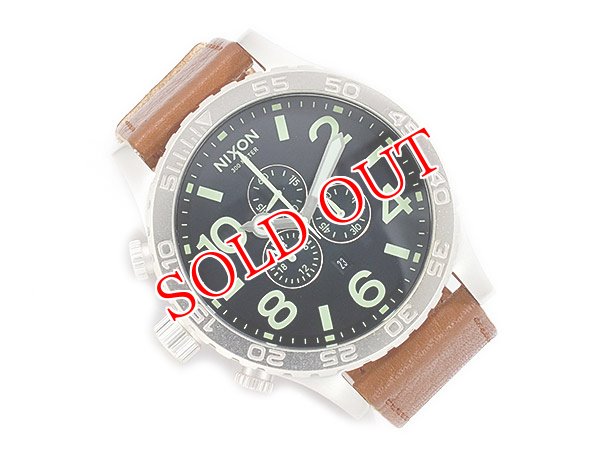 画像1: ニクソン NIXON 51-30 クロノ レザー CHRONO LEATHER 腕時計 A124-1037 (1)