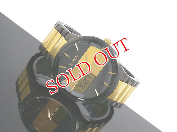 画像1: NIXON ニクソン 腕時計 SPENCER GUNMETAL/GOLD A113-595 (1)