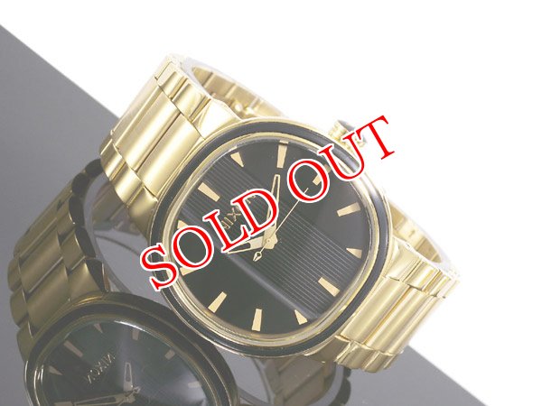 画像1: NIXON ニクソン 腕時計 キャピタル CAPITAL  ALL BLACK/GOLD A090-510 (1)