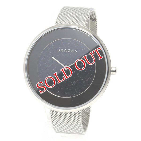 画像1: スカーゲン SKAGEN クオーツ レディース 腕時計 SKW2384 ブラック/ネイビー (1)