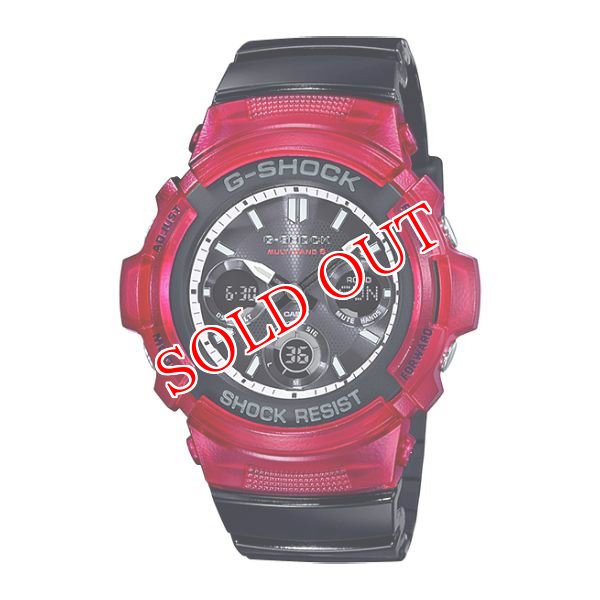 画像1: CASIO G-SHOCK AWG-M100SRB-4A 電波 ソーラー デジアナ アナデジ (1)