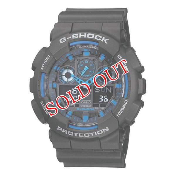 画像1: カシオ 腕時計 G-SHOCK Gショック GA-100-1A2 腕時計 (1)