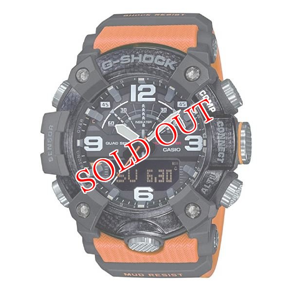 画像1: CASIO G-SHOCK ジーショック メンズ 腕時計 GG-B100-1A9 MUDMASTER マッドマスター カーボンコアガード構造 オレンジ (1)