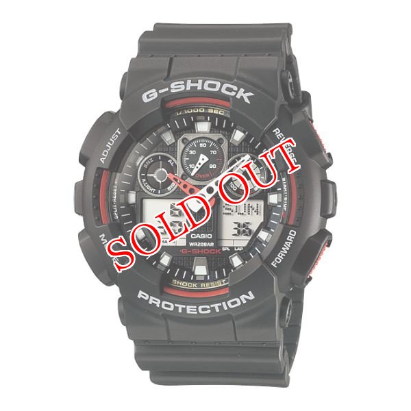 画像1: カシオ CASIO Gショック G-SHOCK アナデジ GA-100-1A4 腕時計 (1)