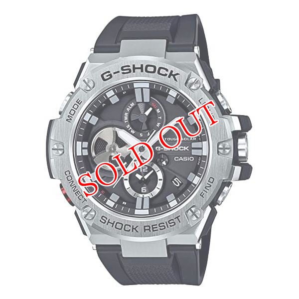 画像1: CASIO カシオ 腕時計 G-SHOCK ジーショック G-STEEL スマートフォンリンクモデル GST-B100-1A メンズ (1)