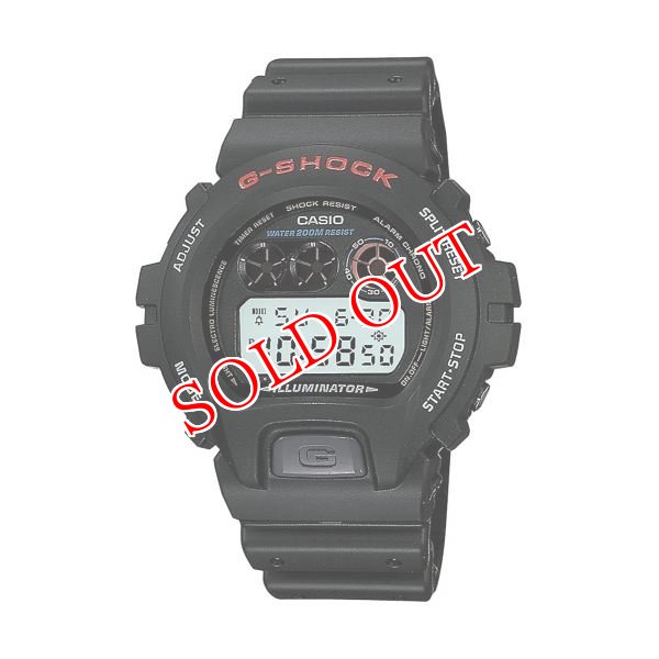 画像1: カシオ G-Shock クロノグラフ ブラック デジタル メンズ スポーツ 腕時計 DW6900-1V (1)