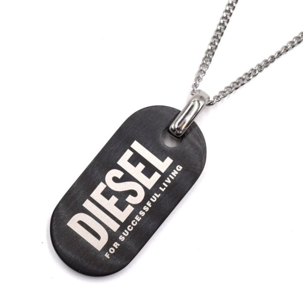 画像1: DIESEL ディーゼル DX1349040 ネックレス ドッグタグ ペンダント アクセサリー メンズ レディース (1)