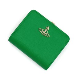 画像1: VIVIENNE WESTWOOD ヴィヴィアンウエストウッド 51010058U-S000D-M403 RE-VEGAN WALLET FR PKT 財布 2つ折り財布 レディース