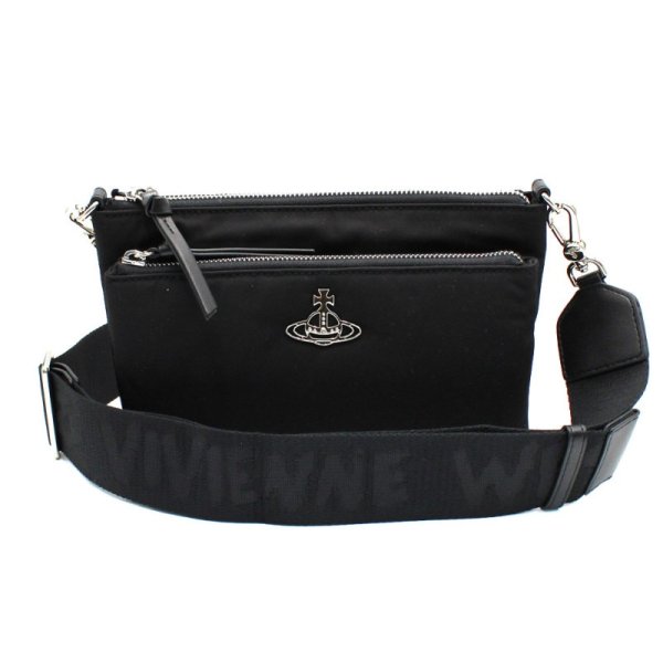 画像1: VIVIENNE WESTWOOD ヴィヴィアンウエストウッド 43030093-UW001Y-LA-N401 PENNY DOUBLE POUCH バッグ ショルダーバッグ ポーチ レディース (1)