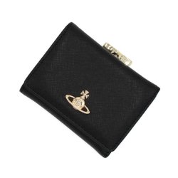 画像1: VIVIENNE WESTWOOD ヴィヴィアンウエストウッド 51010018-L001N-N403 SAFFIANO SMALL FRAME WALLET 財布 3つ折り財布 レディース