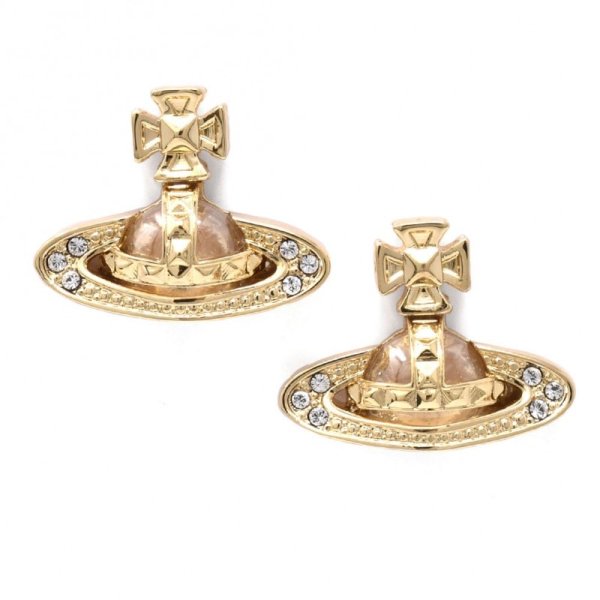 画像1: Vivienne Westwood ヴィヴィアン ウエストウッド  62010131-R108-CN PINA BAS RELIEF EARRINGS ピアス レディース (1)