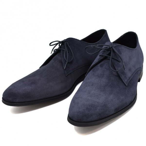 画像1: PAUL SMITH ポールスミス M1S CON06 ASSU DARK NAVY CONEY レザー スエード メンズ ドレスシューズ #6 (1)