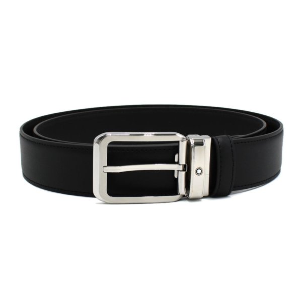 画像1: MONTBLANC モンブラン MB129455 BELT ベルト レクタンギュラー メンズ (1)