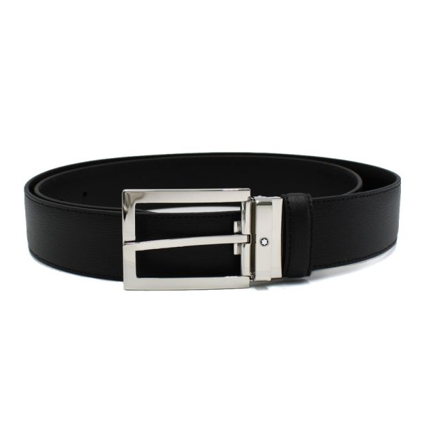 画像1: MONTBLANC モンブラン MB114435 BELT ベルト レクタンギュラー メンズ (1)