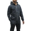 画像1: MOORER ムーレー NORCIA TUTA-RAF ANTRACITE ZIP HOODIE スウェットパーカー パンツ セットアップ フーディ メンズ #44 (1)