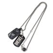 画像3: DIESEL ディーゼル DX1327040 ネックレス FELDSPAR ドッグタグ ダブルプレート ペンダント アクセサリー メンズ レディース (3)