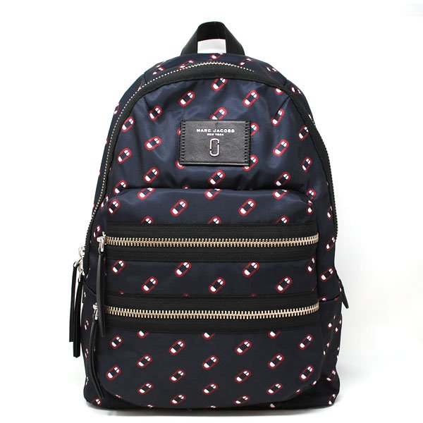 画像1: MARC JACOBS マーク・ジェイコブス M0012636 411 リュックサック バックパック NAVY MULTI レディース (1)